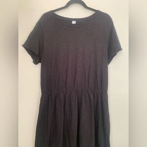 Old Navy Short Sleeve Black TShirt Dress Sz XL